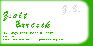 zsolt barcsik business card